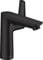 hansgrohe Wasserhahn Talis E (wassersparende Armatur mit Auslauf Höhe 150mm und Zugstangen-Ablaufgarnitur) Mattschwarz