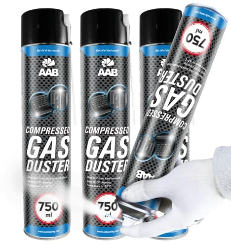 AABCOOLING Compressed Gas Duster 750ml - Conjunto de 3 - Spray de Hielo para Congelación de Tuberías, Spray para Congelar, Hielo Spray, Spray de Congelación, Spray de Enfriamiento