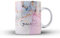 Personalised Marble Glitter Flowing Name with Heart Ceramic Mug - 2. Colourful Pastel Marble Name