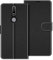 COODIO Handyhülle für Nokia 2.4 Handy Hülle, Nokia 2.4 Hülle Leder Handytasche für Nokia 2.4 Klapphülle Tasche, Schwarz