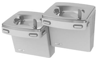 ON-WALL Two-Level Drinking Fountain, 2 Level, 18 5/8 in D, 27 3/8 in W