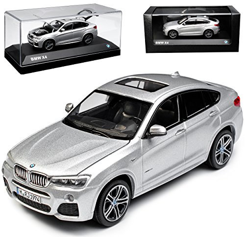 Defekte Vitrine B-M-W X4 F26 SUV Silber Ab 2014 1/43 Herpa Modell Auto