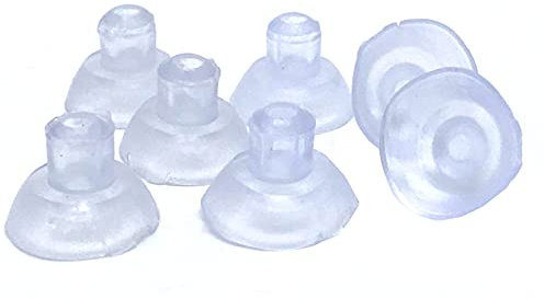 200 ventosas para mesas de cristal, ventosas transparentes de plástico sin ganchos para decoración del hogar (diámetro: 15 mm)