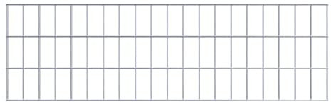 Grille gabion 5 x 10 cm - Maillage 100 x 30 cm