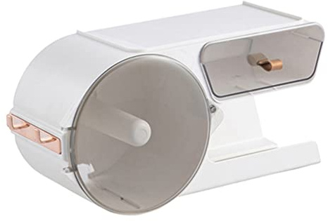 Toilet Paper Dispenser Plastic Wall Mounted Bathroom Tissue Holder