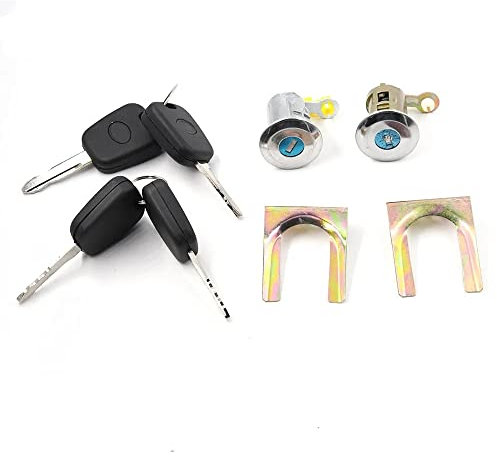 YUCKMZ Cilindro Serratura Porta Guidatore Sinistro e Destro con 4 Chiavi compatibile con Citroën C1 /Peugeot 107 /Toyota Aygo 1608746380