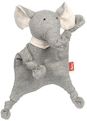 sigikid 39836 Mini-Schnuffeltuch Elefant, Yellow für Mädchen und Jungen von 0 bis 36 Monaten