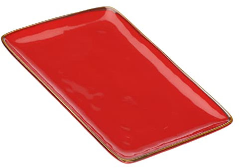 ROSE & TULIPANI Concerto Corallo Vassoio Rettangolare 27x19 cm Stoneware