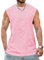 Débardeur sans manches pour homme, Rose pâle, L