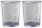 Lizzy Silver Metal Mesh Paper Bin | Lightweight Waste Basket Garbage Can |Metal Trash Bin Ideal for Kitchen Home Office Bin Dorm Room Living Room Desk Bedroom (2)