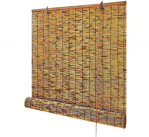 Cañizo Natural Bambú,Pantalla De JardíN,Rollo De Valla De Caña,Estera De Mimbre Privacidad Natural,Mimbre Ocultacion,Pantalla De Privacidad,Valla De Bambú,90x150cm