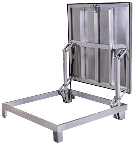 Schachtabdeckung für den Außenbereich 80 x 90(R) cm, Bodenluke Schachtdeckel Revisionsschacht Kanalschacht