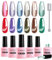 AIMEILI 9D Juego de esmalte de uñas de gel magnético con barra magnética, 6 piezas de esmalte de uñas de gel de ojo de gato de cerámica Moonlight UV LED Nail fácil de aplicar 8ml - Set 60