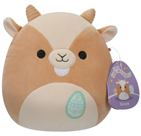 Squishmallows SQER00856 - Grant die Ziege 19 cm, offizielles Jazwares Plüsch, superweiches Kuscheltier
