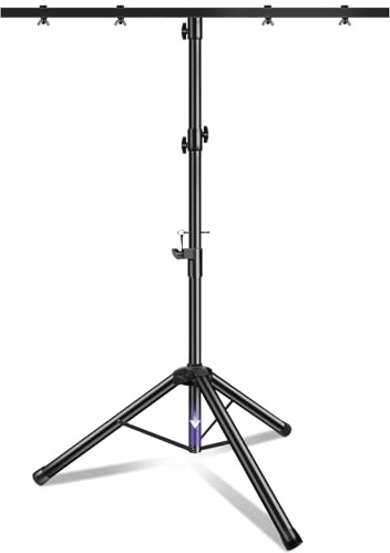 PPH-Sisy Soporte de luz para DJ, trípode de barra en T, soporte ajustable de 39 a 100 pulgadas, soporte de trípode de iluminación DJ