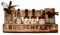 Weinregal Holz Schnapsregal vintage für Küche Hausbar Wandregal rustikal aus Europalette