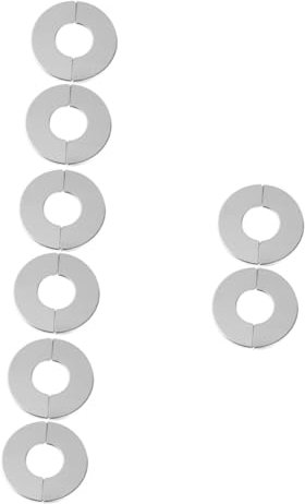 OSALADI Abdeckkappe Dusche 8 Stück Dekorative Edelstahl Abdeckungen Für Duschflansche Geteilte Flansche Zum Aufstecken Von Löchern Abdeckkappen Für Rohre Wasserhahn Abdeckungen Geteilte Rohrflansche