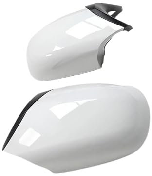 QAQMHVCVB Ersatz-Abdeckungen Für Seitenrückspiegel Weißes Gehäuse Für 1er LCI E82 E88 2010-2012 E87 E81 2010 2011(White 2010-2012)