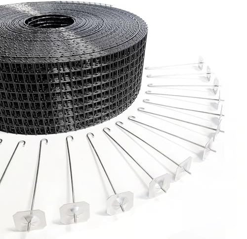 Offgridtec Griglia di protezione da 30 m, robusta struttura con 100 ganci di fissaggio, protezione efficace per pannelli solari da uccelli e piccoli animali, durevole e resistente alle intemperie, per