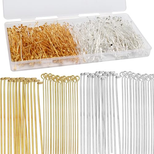 800 unidades de remaches para hacer joyas, 50 mm, para pendientes, colgantes, pulseras, collares, joyas, manualidades