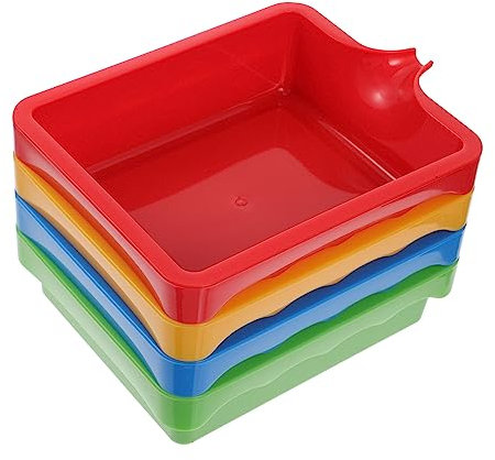 DOITOOL 4Stücke Wasserbehälter Für Malerei Pigmentbox Mit Spitzenausguss Für Wasseraktivitäten Für Spiel Und Kunstgestaltung