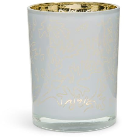 Rivièra Maison - Coral Teelichthalter, Weiß, Glas