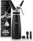 Sivaphe Sahne-Spender Schlagsahne schwarz Siphon Aluminium für Home Party Dessert 500ML mit Reinigungsbürste, 3 Dekoration Düsen