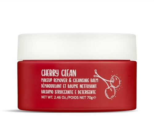 W7 Cherry Clean Makeup Remover and Cleansing Balm | Gentle Hydrating Makeup Remover, Cherry Scented, Skin Loving Formula