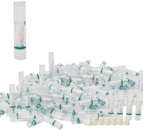 CaLeQi Filtres à Cigarettes Lot de 100 Microporeux Multi-Filtration | Réduit les Taches de Goudron et de Tabac pour Cigarettes de Taille Standard de Ø8 mm, avec Adaptateurs pour Ø6mm et Ø5mm