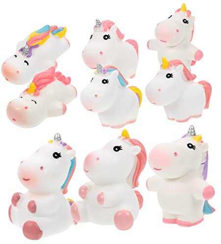OUNONA 9 Stück Teiliges Einhorn Ornament für Mikro Landschaftsdekoration Dekofiguren für Bonsai Moos und Miniaturgärten Kreative Gartenverzierungen für Entspannende Raumgestaltung