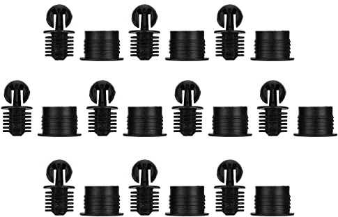 XAGMODSHN Lot de 10 Paires de Chevilles de Grille de Haut-Parleur, kit de Fixation à Bille et à Douille, vis en Plastique, kit de pièces pour Accessoires de Haut-Parleur, Boucle de Haut-Parleur de
