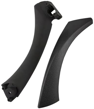 Intérieure Voiture Poigne Porte Couvercle Pour E90 Pour E91 Pour Série 3 2005-2012 51417230853 Poignée Intérieure Gauche Droite De Voiture Panneau De Porte Revêtement D'habillage(Left Black 2pcs)