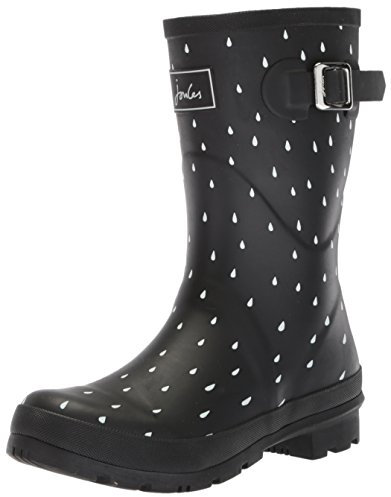 Joules Y_mollywelly, Stivali in Gomma Donna, Goccia Nera Nera, 36 EU
