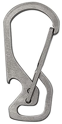 TiTo Titanium Quick Release Key Chian Hook work with key ring together Lightweight and super strong round shape and bottle opener two types (Bottle opener)