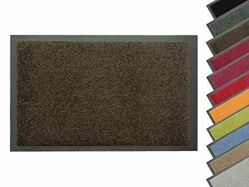 Primaflor Fußmatte - Dancer, 60 x 80 cm, Braun, Viele Größen und Farben, rutschfeste Schmutzfangmatte, Hochwertiger Fußabtreter, Sauberlaufmatte, Türvorleger für Flur und Eingang