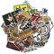 Hangarone Rock and Roll Sticker 52Stk, Sticker Bomb Pack für Guitar Drum Headphones Laptop Musik Sticker (Rock and Roll Sticker)