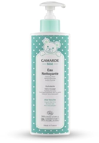 GAMARDE Bio-Kosmetik: Baby Reinigungswasser für Gesicht, Haut & Windelbereich I 100% natürliches, dermatologisch getestetes Babyprodukt I Hypoallergene Reinigung I Für Babys & Kleinkinder I 400 ml