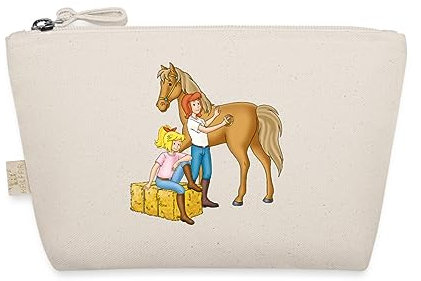 Spreadshirt Bibi Und Tina Striegeln Hengst Amadeus Täschchen, One size, Natur
