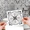 WALPLUS 96 Pcs 15cm(6) Tile Stickers Peel and Stick Backsplash Self-Adhesive Removeable Stick on Wall Vinyl Home Decoration DIY for Living Kitchen Bedroom Splashbacks - Novi Light Grey Cement Azulejo