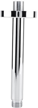 Brazos de Ducha, Extensor de Cabezal de Ducha Para Montaje En Techo, Extensión de Tubo de Brazo de Ducha Superior de Acero Inoxidable G 1/2 (Acabado Cromado)(15Cm/6In)
