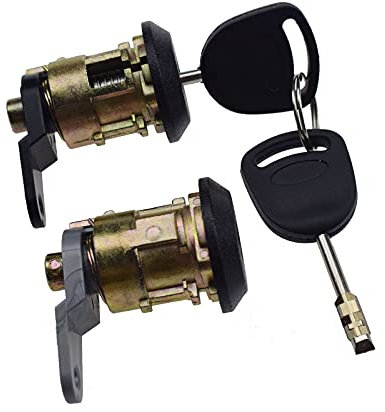 Schließzylinder Paar mit Schlüssel Links Rechts Zündschloss Set für Ford Fiesta Ka Escort 1989-08 3210Z12 96FGA22050CG