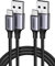 UGREEN USB C Kabel 2 Stück USB auf USB C Kabel Nylon Geflochten USB C Ladekabel kompatibel mit S24 Ultra S24+ S24 S23 S22 S10 A73 A72 A53 P60 Lite iPhone 15 Pro 15 Pro Max(1M)