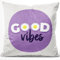 JUNIWORDS Kissen, Good Vibes, 40 x 40 cm, Flauschig Samtweich Weich (1003840)