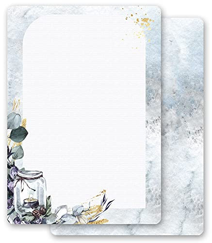 50 Blatt Briefpapier Weihnachten WINDLICHT - DIN A5 Format