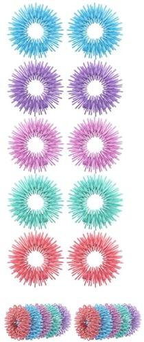 Mr. Pen- Spiky Sensory Rings, 10 Pack, Pastel Colors, Stress Relief Fidget Sensory Toys, Fidget Rings, Fidget Ring for Anxiety, Stress Relief Rings, Massager for Fidget ADHD Autism