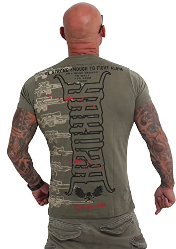Yakuza Herren Ammo V02 T-Shirt, Grape Leaf, 4XL