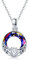 ZIPPICE Lotus Kristall Halskette 925 Sterling Silber Heilung Kristall Lotus Anhänger Yoga Schmuck Geschenke für Frauen Yoga Liebhaber