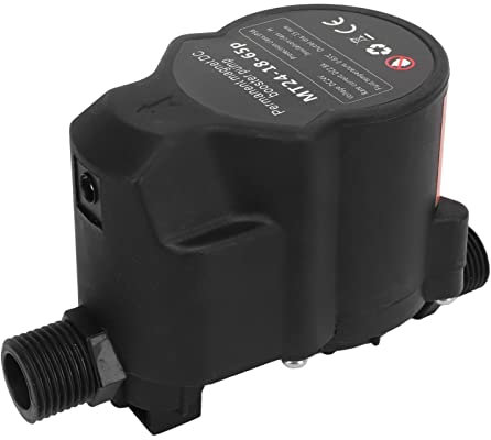 Pompa Booster per la Pressione Dell'acqua, Pompa Booster per Doccia Impermeabile a Induzione DC24V Guscio in ABS per Bagno (Spina UE)