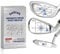 Seticek 300Pcs Golf Impact Tape Set, Self-Teaching Sweet Spot and Consistency Analysis, Golf Club Impact Stickers for Woods Irons and Putters Each 100 Pcs,Useful Training Aid Improve Ball Striking