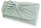 Bolso de mano plisado de ante estilo nupcial para graduación, boda, noche, fiesta, color menta